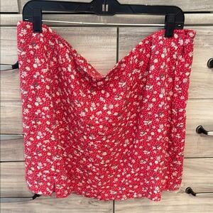 AE Red Floral Women's Skirt